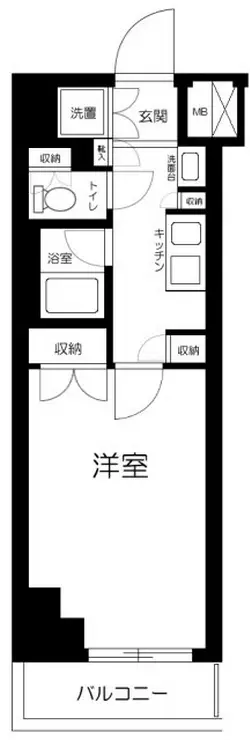 ルーブル板橋区役所前 7階階 間取り