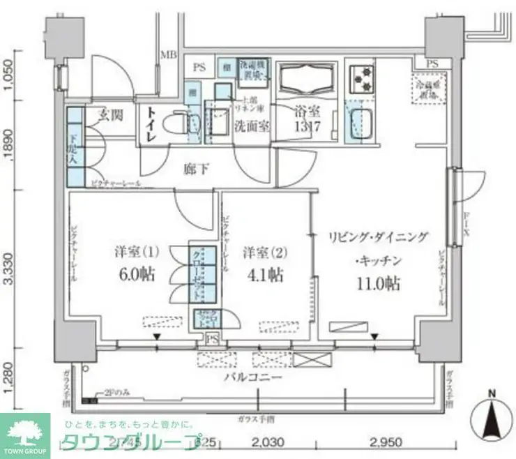 パークアクシス菊川ステーションゲート 3階階 間取り