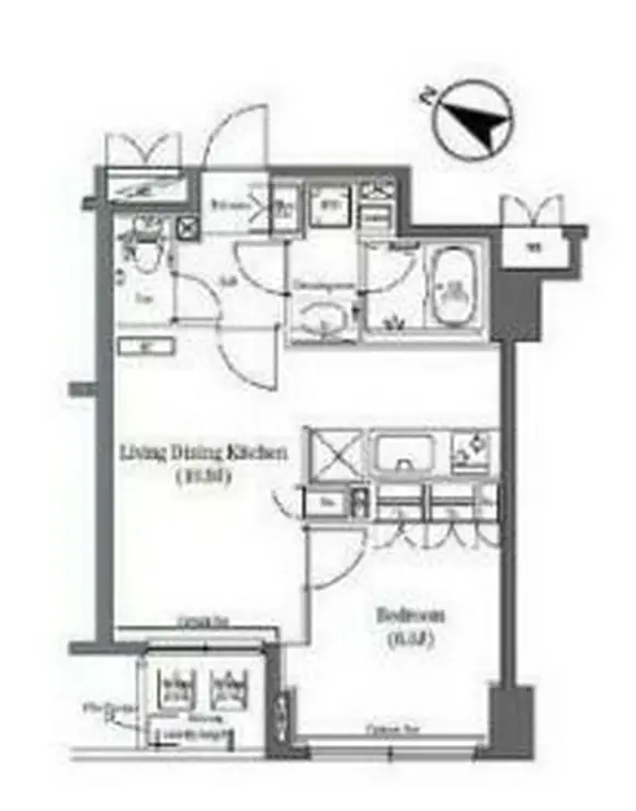 コンフォリア日本橋 2階階 間取り