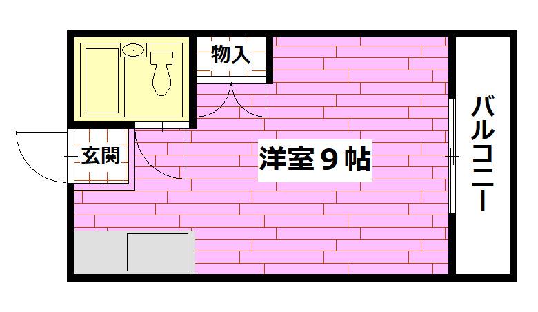 パティオ和田(ワンルーム/1階)の間取り写真