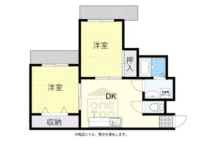 ヴェールアッシュ(2DK/1階)の間取り写真