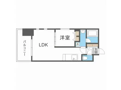 グランシス江坂(1LDK/10階)の間取り写真