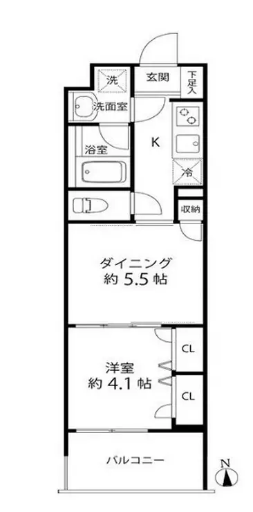 デュオステージ白金高輪 5階階 間取り