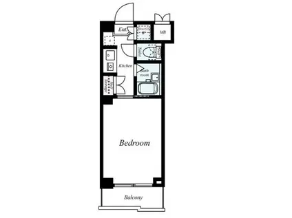 ルーブル世田谷(1K/3階)の間取り写真
