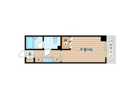 サンパレスシカマ(1K/5階)の間取り写真