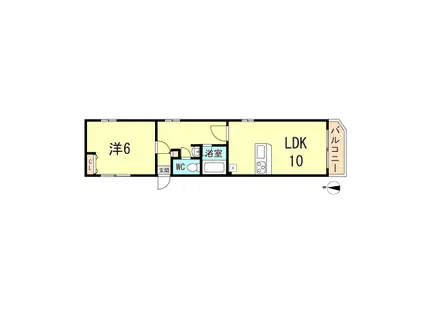 メゾン・ド・エミナンス(1LDK/3階)の間取り写真