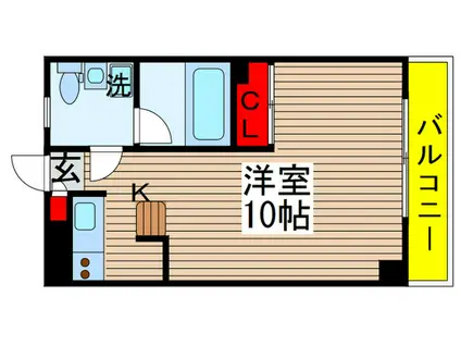 ダイワティアラ村上駅前II(1K/3階)の間取り写真