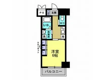 EXE原(1K/10階)の間取り写真