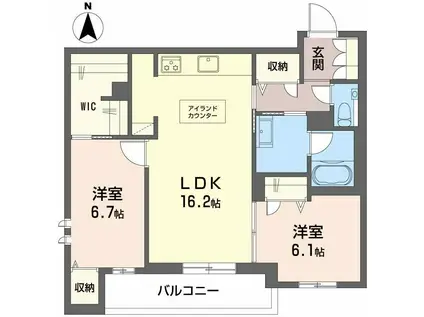 シャーメゾン刈谷(2LDK/3階)の間取り写真
