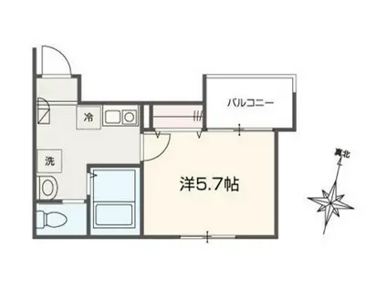MELLAS大泉学園(1K/3階)の間取り写真