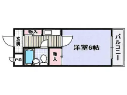 ラシャンブル福田Ⅰ(ワンルーム/3階)の間取り写真