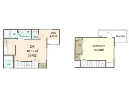 プラチナフォルム堀切菖蒲園(1LDK/2階)の間取り写真