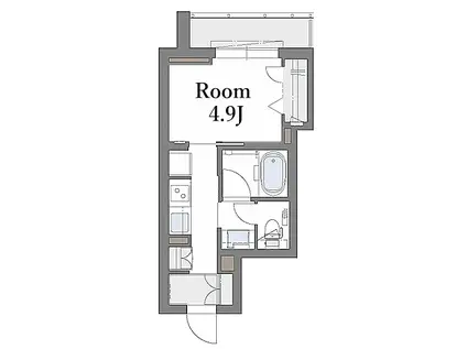 リーヴ七番館(1K/1階)の間取り写真