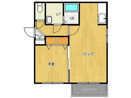 アバンセN42(1LDK/3階)の間取り写真