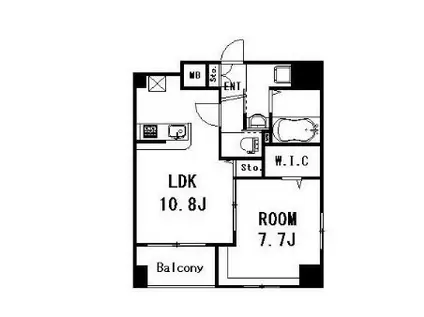 パスクラッセ本郷春木町(1LDK/9階)の間取り写真