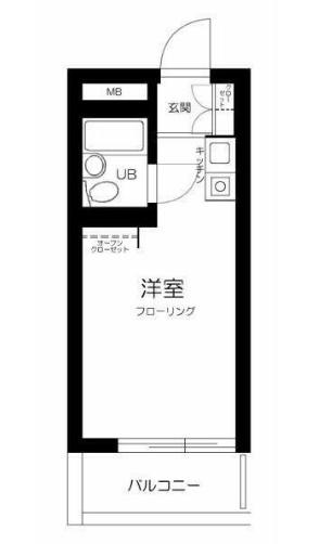 トップ赤羽(1K/4階)の間取り写真