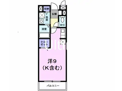リフティ西塩小路(ワンルーム/2階)の間取り写真