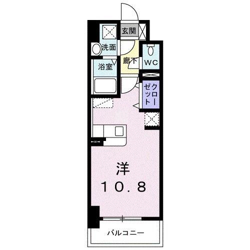 ルーカスいづろ(ワンルーム/5階)の間取り写真