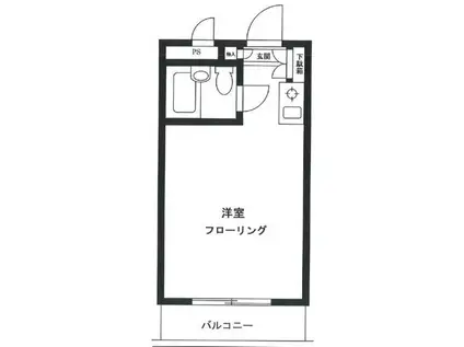 パレ・ドール中野第5(ワンルーム/5階)の間取り写真