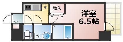 S-RESIDENCE高井田BELETA(1K/8階)の間取り写真