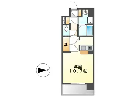 グラン・トリアノン(ワンルーム/5階)の間取り写真