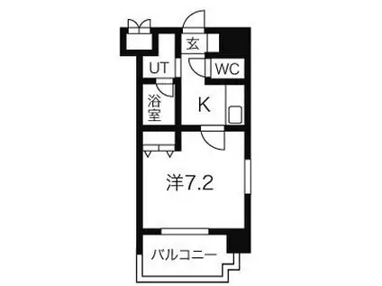 アーデン上社(1K/5階)の間取り写真