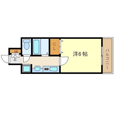 プレサンス久屋大通公園サウス(1K/3階)の間取り写真