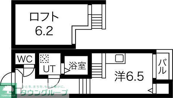 FLOURISH CLUB(1K/2階)の間取り写真