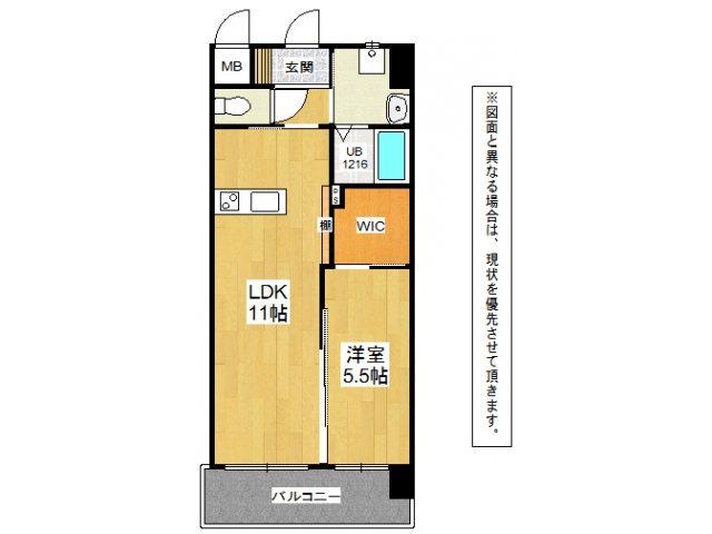 メディプラカーサ(1LDK/7階)の間取り写真