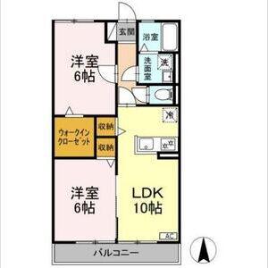サンパティーク・T(2LDK/2階)の間取り写真