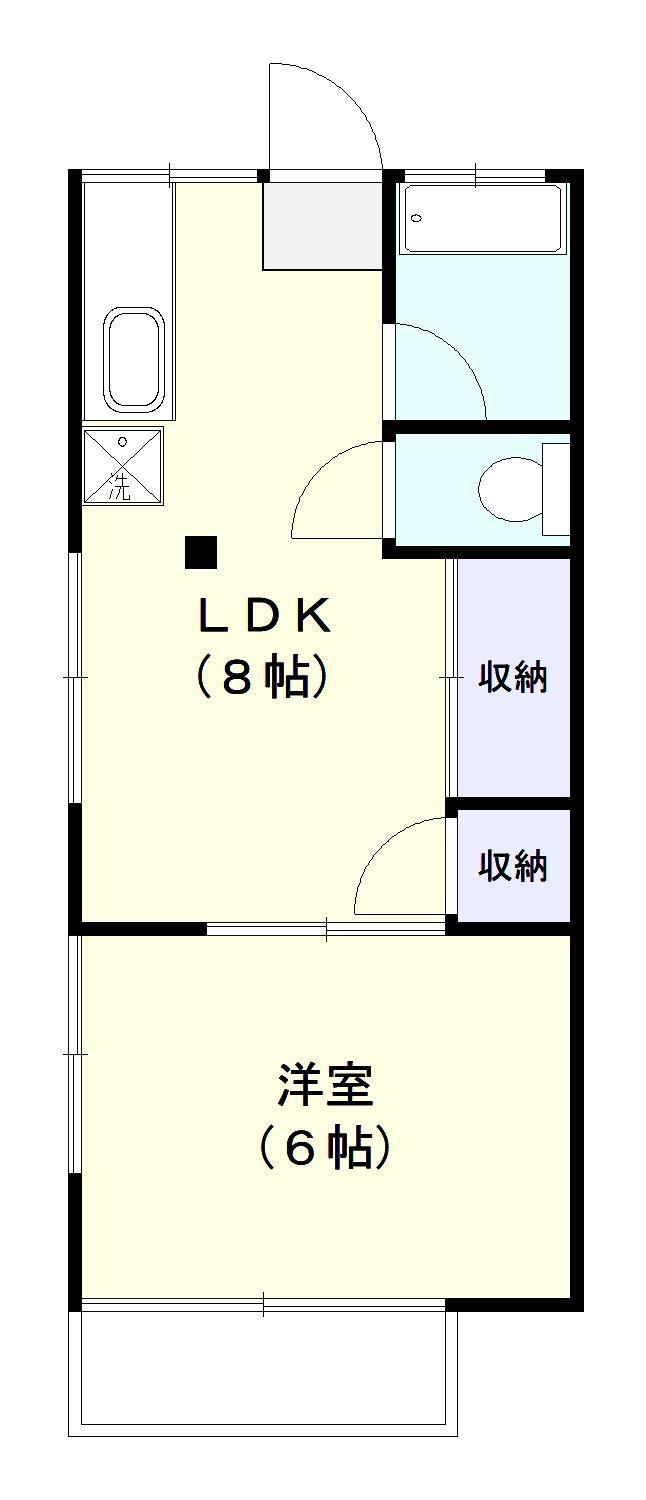 エトワールハイツ(1LDK/2階)の間取り写真