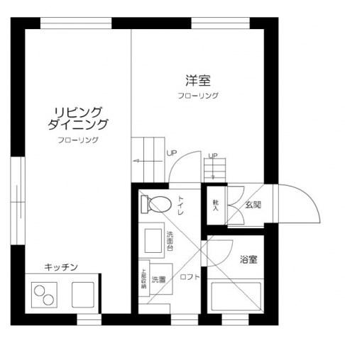 VILLETTA KOMAGOME(1LDK/1階)の間取り写真