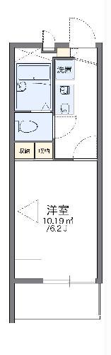 レオパレスDREAM HILLS(1K/3階)の間取り写真