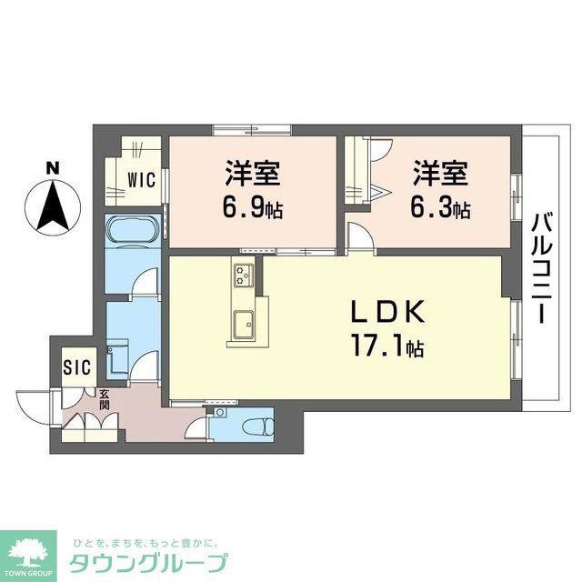 デア グランツ(2LDK/3階)の間取り写真