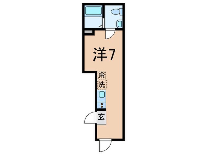シェレーヴオオツカ(ワンルーム/3階)の間取り写真