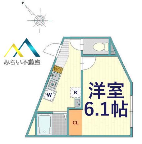 コデッタコーポ(1K/1階)の間取り写真