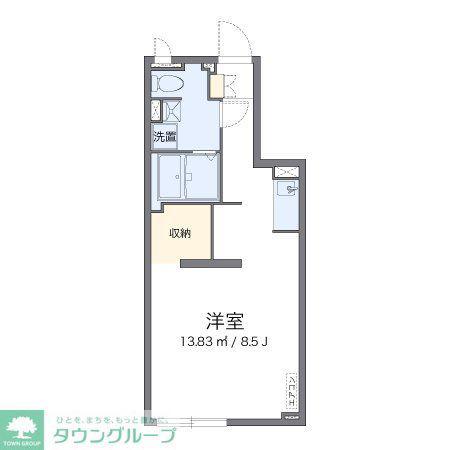 アルクルミエールオオツカ(ワンルーム/2階)の間取り写真