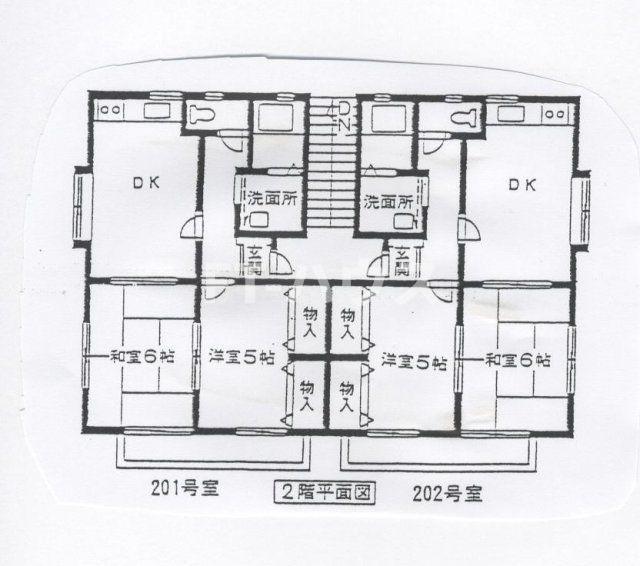 サンヒルズ勝田台(2DK/1階)の間取り写真