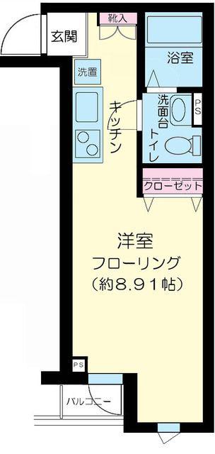 ドルチェ荻窪・壱番館(ワンルーム/3階)の間取り写真