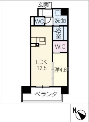アド ウィステリア 東山(1LDK/3階)の間取り写真