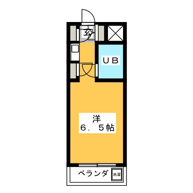マドレーヌ八王子(ワンルーム/2階)の間取り写真