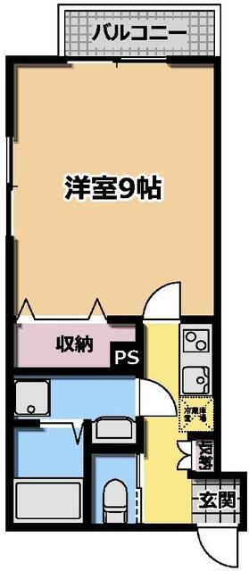 プリマヴェーラ(1K/2階)の間取り写真