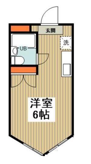 フルセイル橋本VIII(1K/1階)の間取り写真