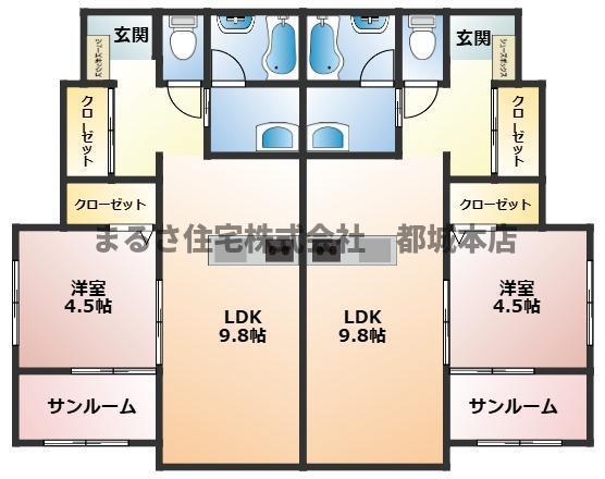 アベニール高城(1LDK/1階)の間取り写真