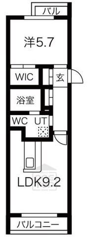 FRATZ CRODE(1LDK/3階)の間取り写真