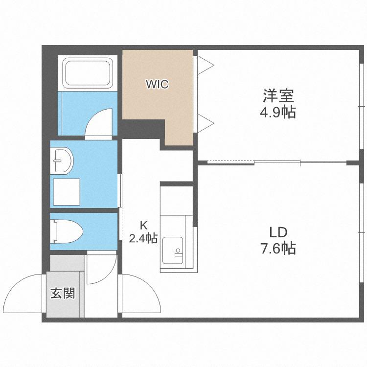 PARTIR N31(1LDK/2階)の間取り写真