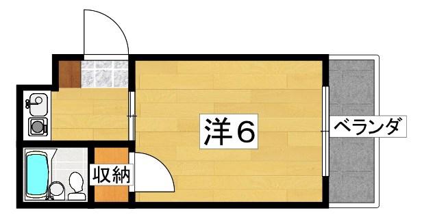 サンシャイン香里園V(1K/4階)の間取り写真