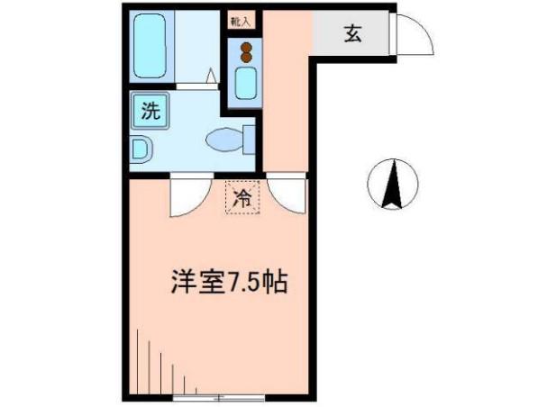 YSQUARE(1K/2階)の間取り写真