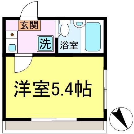 DRホームズ新小岩(1K/2階)の間取り写真