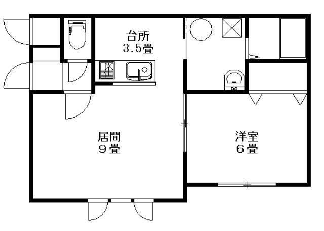 LATIF(1LDK/1階)の間取り写真